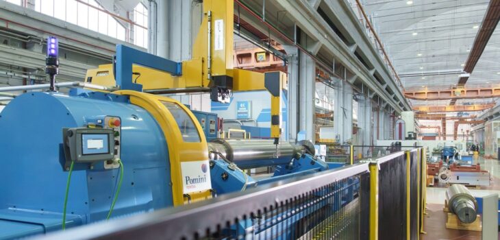 Pomini Tenova y Siemens refuerzan su colaboración para modernizar rectificadoras de rodillos con CNC, digitalización e IA